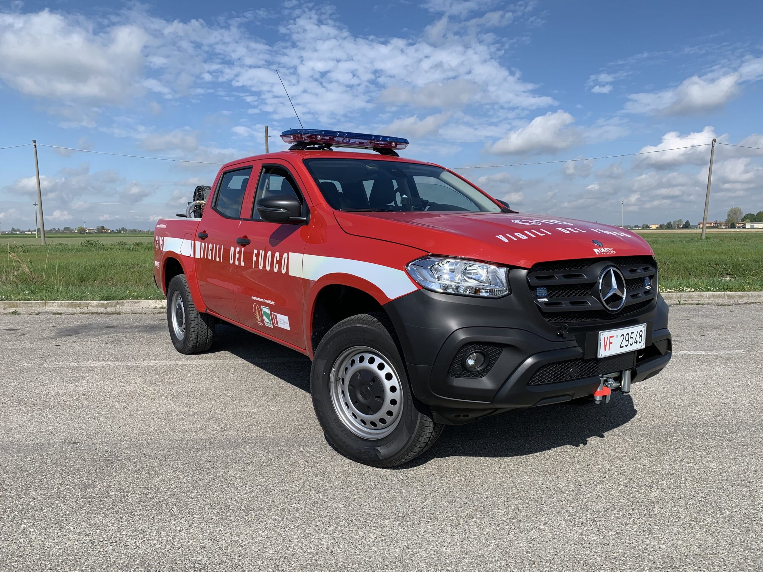 Mercedes X250d + modulo scarrabile AIB